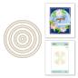Preview: Spellbinders Hotfoil Plate - Essential Duo Lines Circles Glimmer