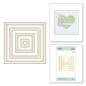 Preview: Spellbinders Hotfoil Plate - Essential Duo Lines Squares Glimmer