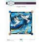 Preview: Creative Expressions - Designer boutique stained glass stamp Doves of