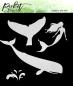 Preview: Picket Fence Studios Whale and Mermaid 6x6 Inch Stencil - Schablone