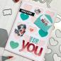 Preview: Time For Tea Dies Lots of Love Vertical A6 Cover Plate Metal