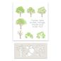 Preview: Polkadoodles Stencil Tree-mendous - Schablone  (PD8134)