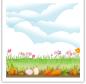 Preview: Polkadoodles Stencil Spring Border - Schablone  (PD8131)