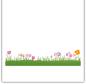 Preview: Polkadoodles Stencil Flower Border - Schablone  (PD8132)