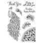 Preview: Crafters Companion - Pretty Plumage - Clear Stamps