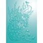 Preview: Crafters Companion - Regal Peacock 3D  - Embossing Folder