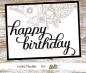 Preview: Picket Fence Studios Slim Line Happy Birthday Word  Die (SDCS-115)