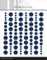 Preview: Simple and Basic Adhesive Enamel Dots" Dark Blue " - Klebepunkte