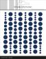 Preview: Simple and Basic Adhesive Enamel Dots" Dark Blue " - Klebepunkte