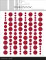 Preview: Simple and Basic Adhesive Enamel Dots "Chili Red" - Klebepunkte