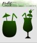 Preview: Picket Fence Studios Tropical Drinks 6x6 Inch Stencil - Schablone