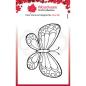 Preview: Woodware Mini Wings Marbled White  Clear Stamps - Stempel 