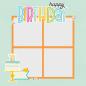 Preview: Simple Stories Simple Pages Pieces Birthday (15915)   -  Stanzteile