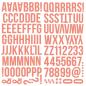 Preview: Simple Stories - Color Vibe - Coral - Foam Alpha Stickers 