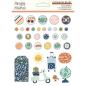 Preview: Simple Stories   Safe Travels  Decorative Brads