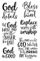 Preview: Janes Doodles " Bless Your Heart" Clear Stamp - Stempelset