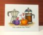 Preview: Janes Doodles " Coffee Time" Clear Stamp - Stempelset