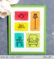 Preview: Janes Doodles " Cozy Up" Clear Stamp - Stempelset