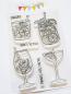 Preview: Janes Doodles " Happy Hour" Clear Stamp - Stempelset