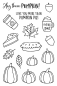 Preview: Janes Doodles " Pumpkin Spice" Clear Stamp - Stempelset