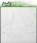 Preview: Picket Fence Studios A Winter Scene 6x6 Inch Stencil - Schablone