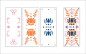 Preview: LDRS-Creative Folk Art Slim Line Layering Stencils (3pcs)  Stencil