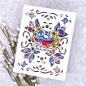 Preview: LDRS-Creative Folk Art A2 Layering Stencils (3pcs) Stencil 6x6