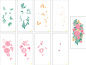 Preview: LDRS-Creative Garden Grandeur Slim Line Layering Stencils (8pcs)  Stencil