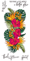 Preview: LDRS-Creative Tropical Floral Slim Line Clear Stamps