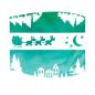 Preview: Polkadoodles Stencil Scenic Christmas - Schablone  (PD8214)