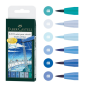 Preview: Faber Castell Pitt Artist Pen Brush Shades Of Blue  6er-Set