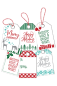 Preview: LDRS-Creative Christmas Gift Tag Stack 4x6 Inch Clear Stamps