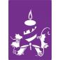 Preview: Gemini Festive Candle 3D Embossing Folder & Stencil - Prägefolder & Schablone