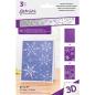 Preview: Gemini Snowflake Medley 3D Embossing Folder & Stencil - Prägefolder & Schablone