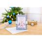 Preview: Crafters Companion -Watercolour Christmas Embossing Folder Snowflake Edges - Prägefolder