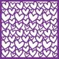 Preview: Crafters Companion -Love Hearts Background  - Stencil - Schablone