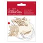 Preview: Papermania "Create Christmas Wooden Tags Santa's Reindeer" (9Stk) Holzteile