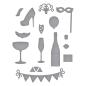 Preview: Spellbinders Die "Shopping Cart Party On! Etched" Stanzschablone