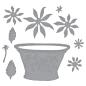 Preview: Spellbinders Die "Cactus Dahlia and Ornamental Garden Pottery Etched" Stanzschablone