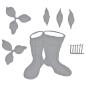 Preview: Spellbinders Die "Oriental Lily and Wellies Etched" Stanzschablone