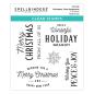 Preview: Spellbinders Stempelset "Christmas Time Sentiments"