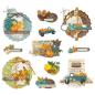 Preview:  Simple Stories Simple Vintage Country Harvest Chipboard Clusters   Bits & Pieces -  Stanzteile