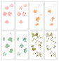 Preview: LDRS-Creative Thankful Flowers Slim Line Layering Stencils 