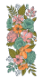 Preview: LDRS-Creative Thankful Flowers Slim Line Layering Stencils 