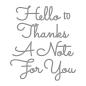 Preview: Spellbinders Die "Sweet Sayings Notecard Sentiments Etched" Stanzschablone