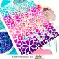 Preview: Picket Fence Studios Gradient Flatback Pearls Bright Pink & Coral   - Halbperlen