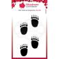 Preview: Woodware Festive Fuzzies Mini Polar Bear Paws   Clear Stamp - Stempel 