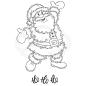 Preview: Woodware Festive Fuzzies Santa   Clear Stamps - Stempel 