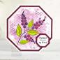 Preview: Woodware Bubble Bloom Ellie   Clear Stamps - Stempel 