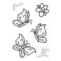 Preview: Woodware Little Butterflies   Clear Stamps - Stempel 